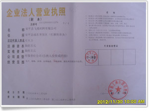 企業(yè)法人營(yíng)業(yè)執(zhí)照副本